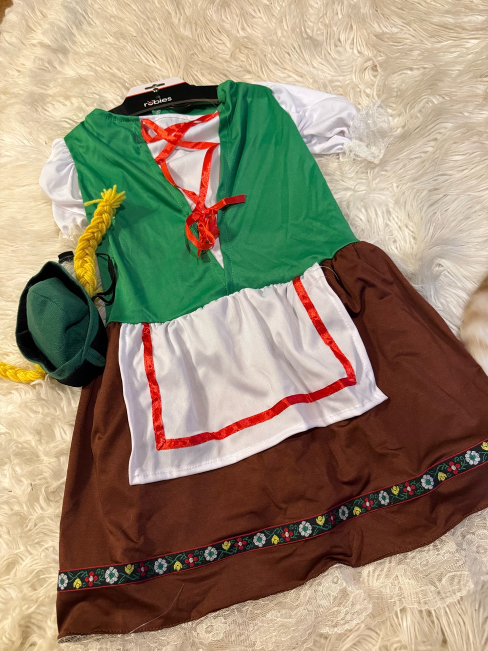 Pet Green Bavarian Oktoberfest Girl Costume